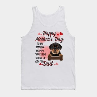 Rottweiler Happy Mother's Day To My Amazing Mommy Tank Top